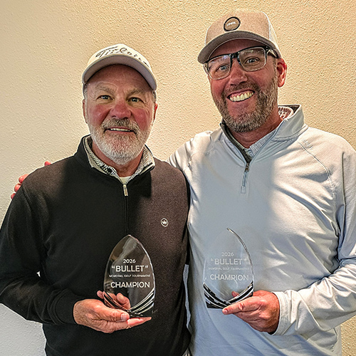 Bruce Steingart and Chad Brennan Russ Hiser Memorial 2026 Tournament Champions – Bruce Steingart and Chad Brennan.